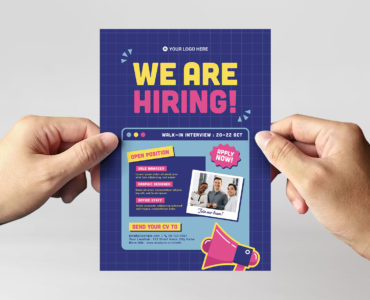 We Are Hiring Flyer Template (PSD, AI, EPS Format)
