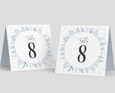 Winter Wedding Stationery Templates (PSD Format)