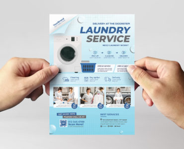 Laundry Service Flyer Template (PSD Format)