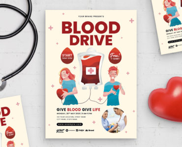 Blood Drive Flyer Template (PSD Format)