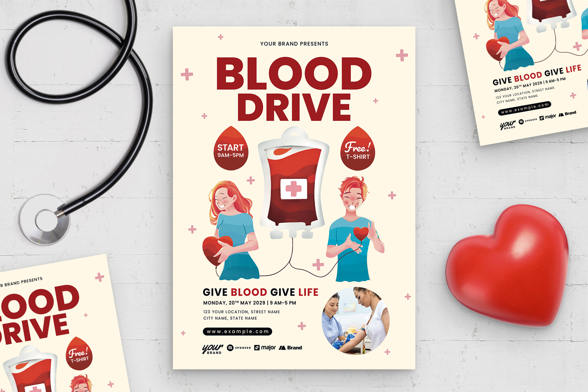 Blood Drive Flyer Template (PSD Format)