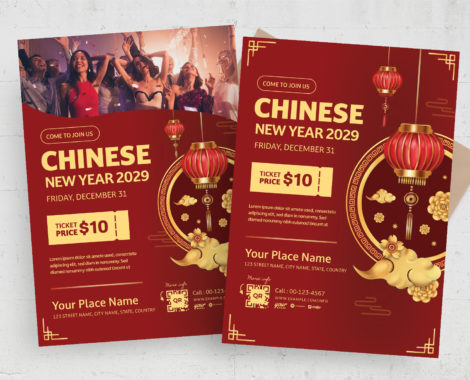 Chinese New Year Flyer Template (PSD Format)