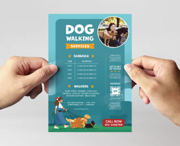 Dog Walking Flyer Template (PSD Format)