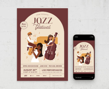 Jazz Flyer Template (PSD, EPS, AI Format)