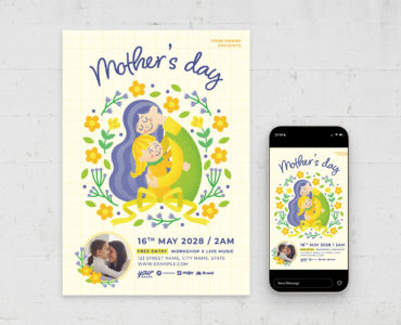 Mother's Day Flyer Templates (PSD Format)