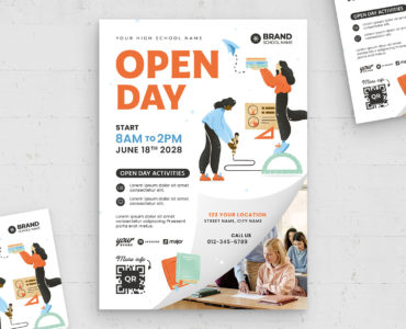 Open Day Flyer Template (PSD Format)
