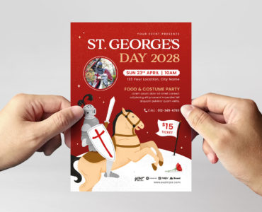 St.Georges Day Event Flyer (EPS, AI Format)