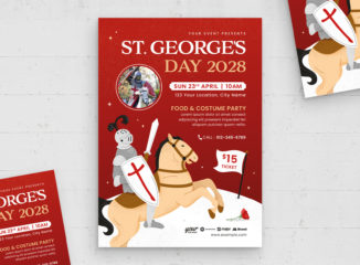 St.Georges Day Event Flyer (EPS, AI Format)