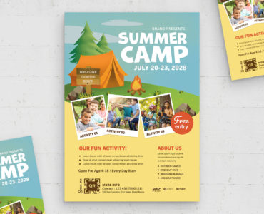 Summer Camp Flyer Template (PSD Format)