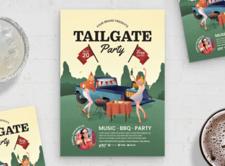 Tailgate Party Flyer Template (PSD Format)