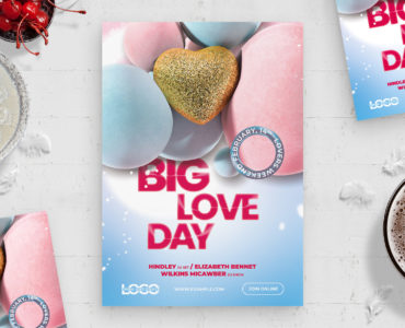 Valentines Club Flyer Template (PSD Format)