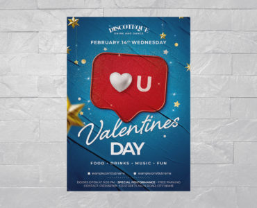 Valentines Day Flyer Template (PSD Format)