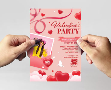 Valentine's day Flyer Template (PSD Format)