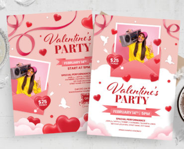 Valentine's day Flyer Template (PSD Format)