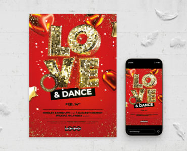 Valentines Event Flyer Template (PSD Format)