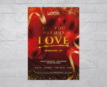 Valentines Flyer Template (PSD Format)