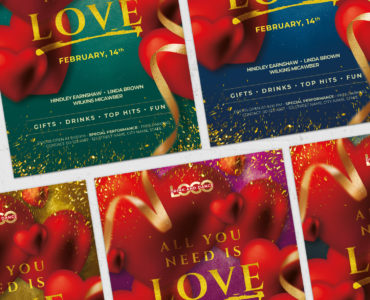 Valentines Flyer Template (PSD Format)