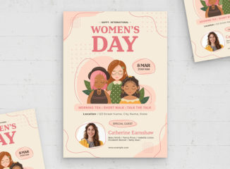 Women's Day Flyer Template (PSD, AI, EPS Format)