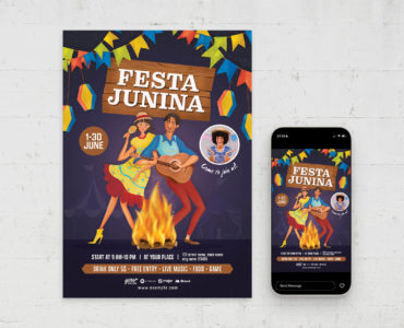 Festa Junina Flyer Template (PSD Format)