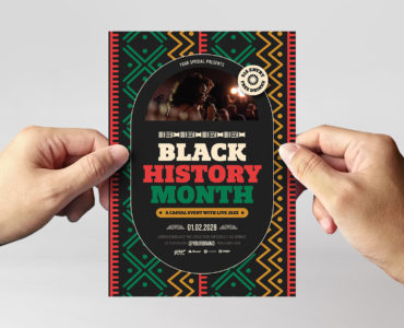 Black History Month Flyer Template (EPS, AI Format)