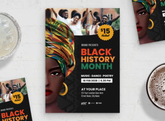 Black History Month Flyer Template (PSD Format)
