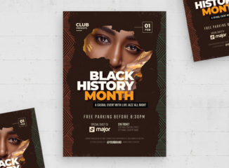 Black History Month Flyer Template (PSD, EPS, AI Format)