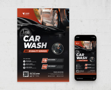 Car Wash Flyer Template (PSD, AI Format)