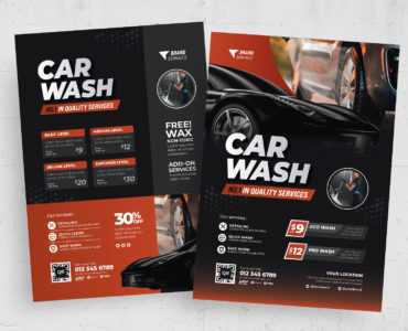 Car Wash Flyer Template (PSD, AI Format)