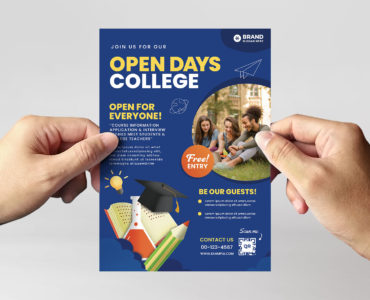 College Open Day Flyer Template (PSD Format)