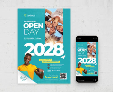 College Open Days Flyer Template (PSD, AI Format)