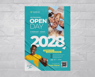 College Open Days Flyer Template (PSD, AI Format)
