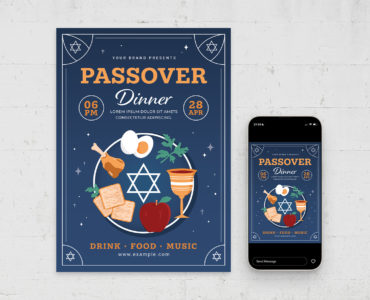 Passover Flyer Template (AI, EPS Format)