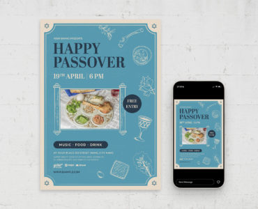 Passover Flyer Template (PSD, EPS, AI Format)