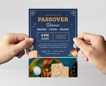 Passover Flyer Template (AI, EPS Format)