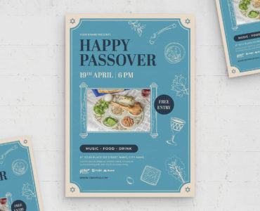 Passover Flyer Template (PSD, EPS, AI Format)