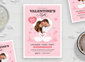 Valentine Flyer Template (PSD, AI, EPS Format)