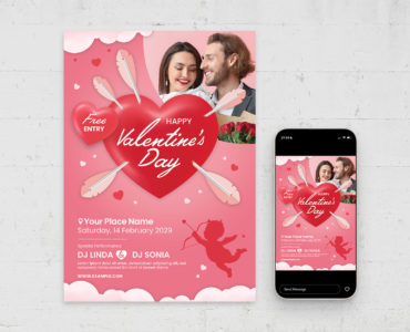Valentine's Day Flyer Template (PSD Format)