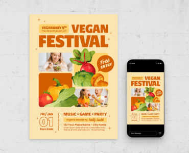 Vegan Flyer Template (PSD Format)