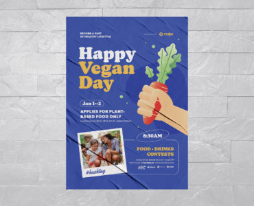 Vegan Flyer Template (EPS, AI Format)