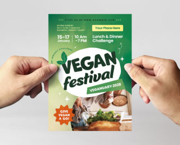 Vegan Flyer Template (PSD, EPS, AI Format)