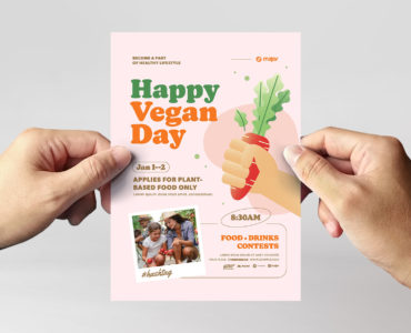 Vegan Flyer Template (EPS, AI Format)