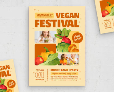 Vegan Flyer Template (PSD Format)
