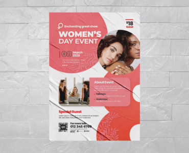 Women Day Flyer / Poster Template (AI, EPS Format)