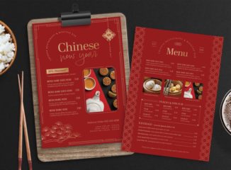 Chinese Restaurant Menu Layout (AI, PSD, EPS Format)