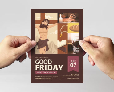 Good Friday Flyer Template (AI, EPS Format)