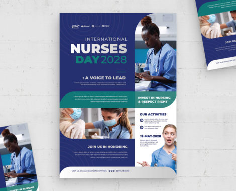 Medical Flyer Template (AI, EPS Format)