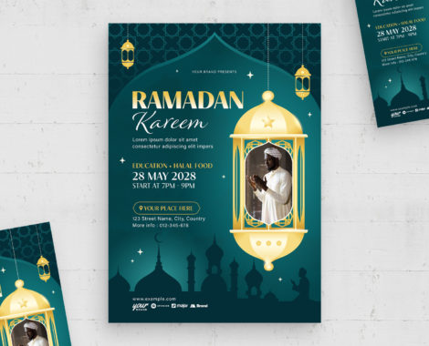 Ramadan Flyer Template (AI, EPS, PSD Format)