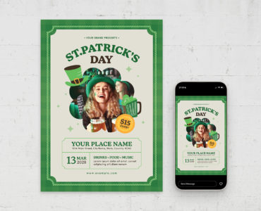 St.Patrick's Day Flyer Template (AI, EPS, PSD Format)