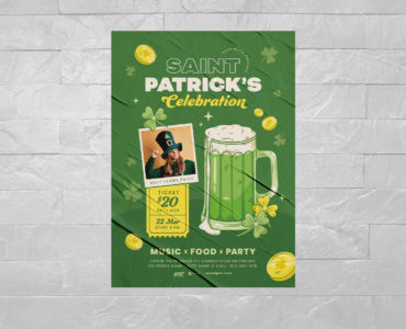 St Patricks Day Flyer Template (PSD, AI, EPS Format)