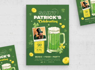 St Patricks Day Flyer Template (PSD, AI, EPS Format)